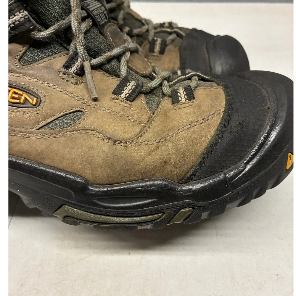 KEEN Utility Waterproof Hiking Boots Mens 10.5EE Brown Steel Toe Work Outdoor